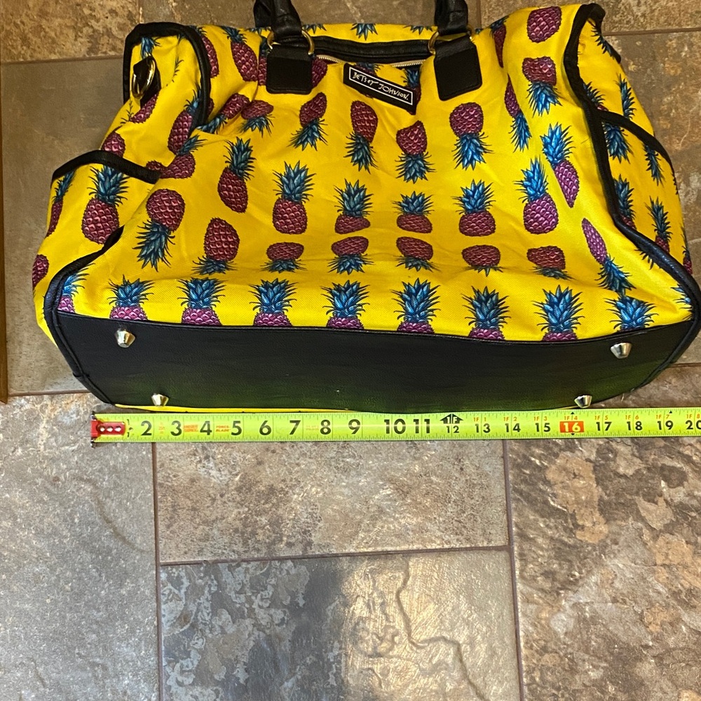 Betsey Johnson Yellow Pineapple Tote Bag - Picture 7 of 7